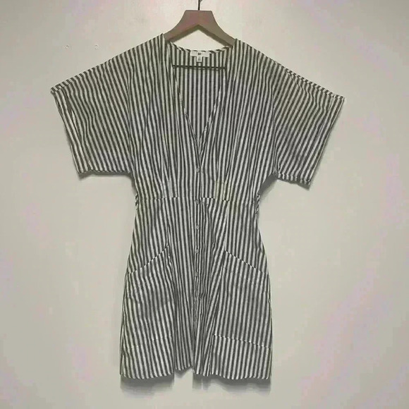BP | Striped Button Down Mini Dress - Picture 1 of 6